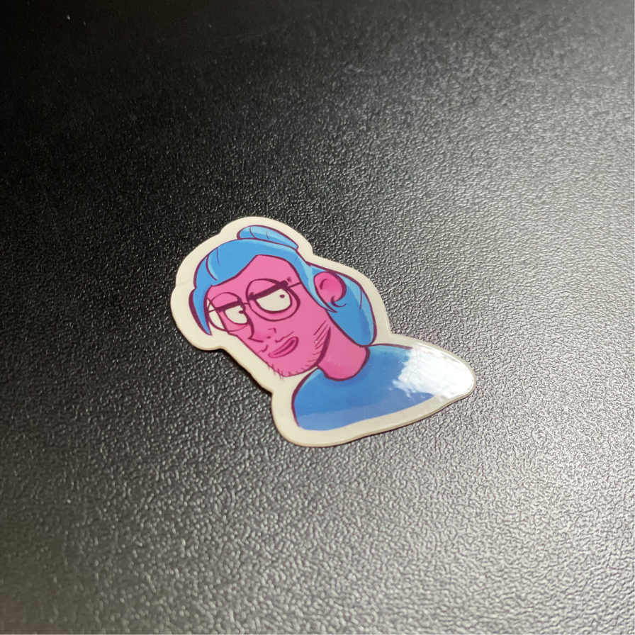 sticker sacripan portrait sticker sacripan portrait désigné par l'artiste Sacripan. disponible sur Sacripan.com