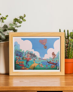 Illustration personnalisé sacripan illustrateur animateur