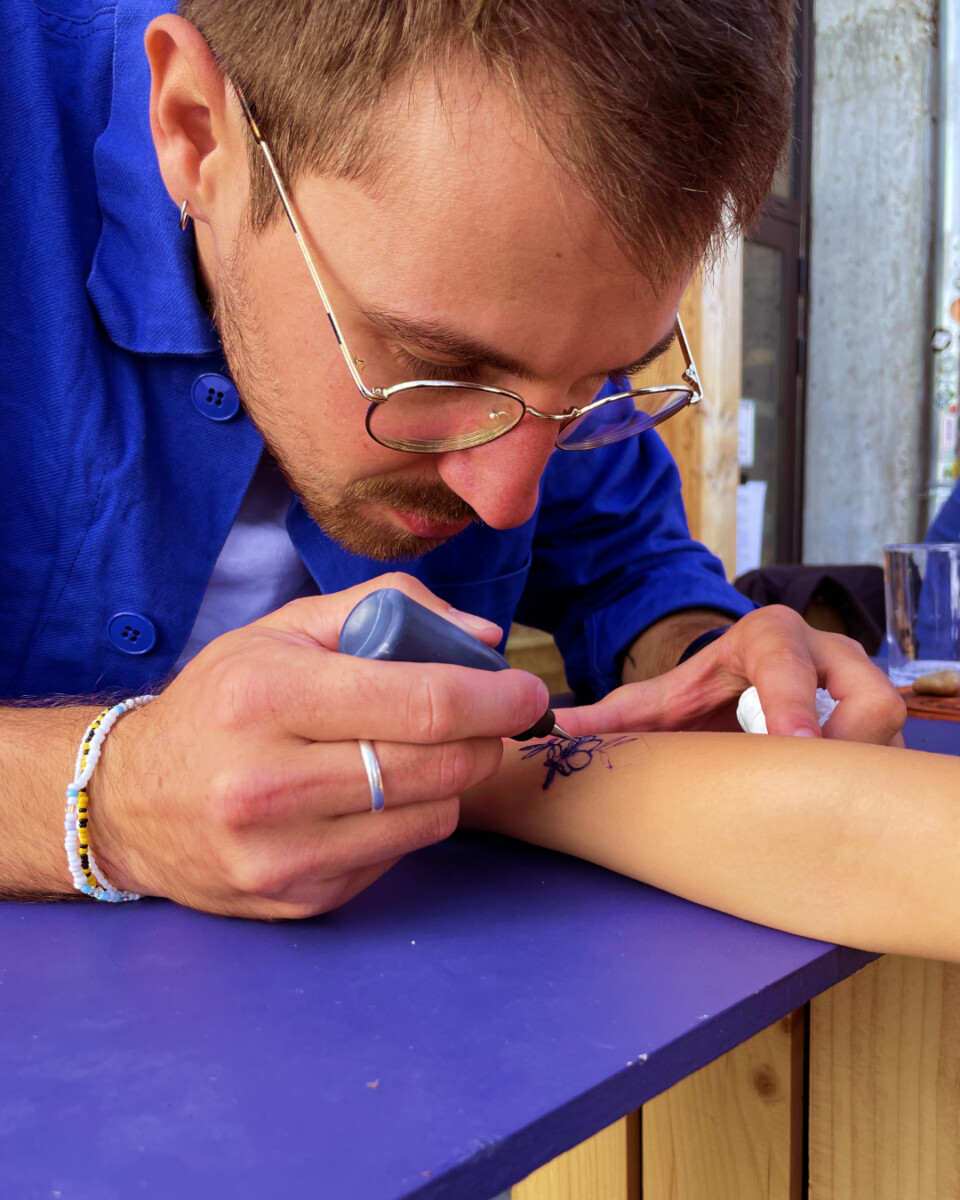 Sacripan Mariage tatouage éphémère illustration illustrateur