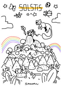 l'indécis solstis Nathan Russe Sacripan Illustration