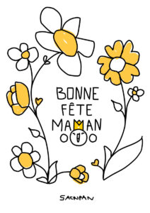 la belle saison illu bonne fête maman Nathan Russe Sacripan Illustration