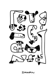 illustration doggy Nathan Russe Sacripan Illustration