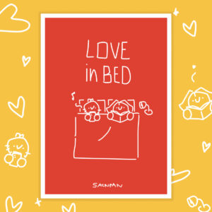 love in bed illustration sacripan